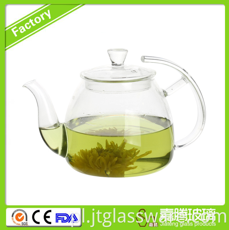 thermal flower glass teapot